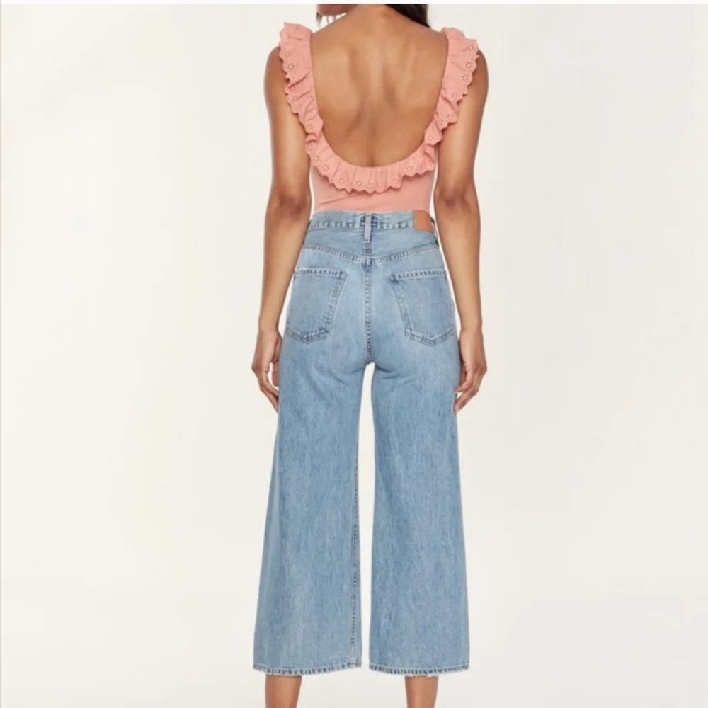 Citizens Of Humanity Sacha High Rise Wide Leg Button Fly Jean in Promise Size 26 - Picture 2 of 16